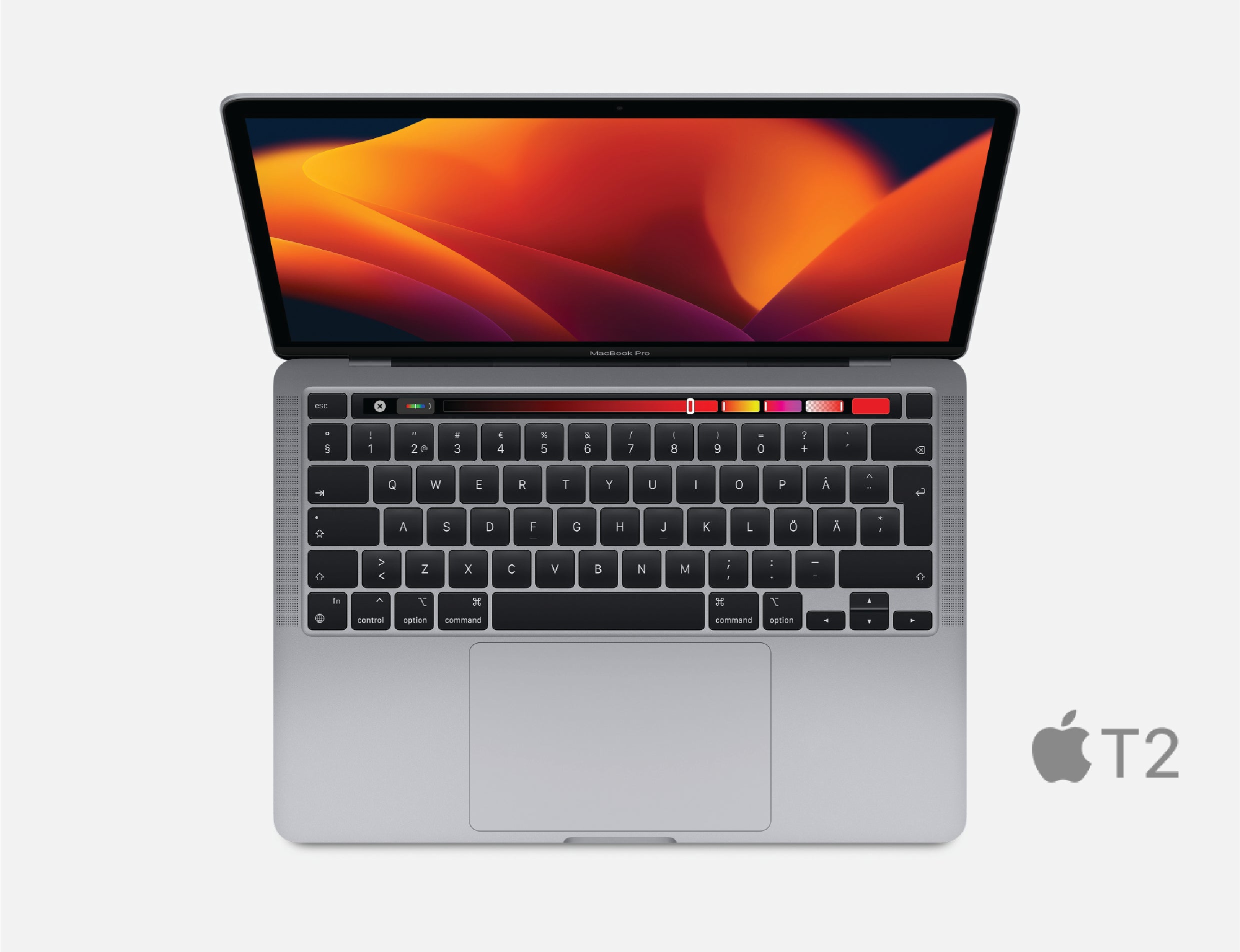 Apple MacBook Pro Touch Bar 13" i7 2.8GHz 16GB 512GB SSD mitten av 2019